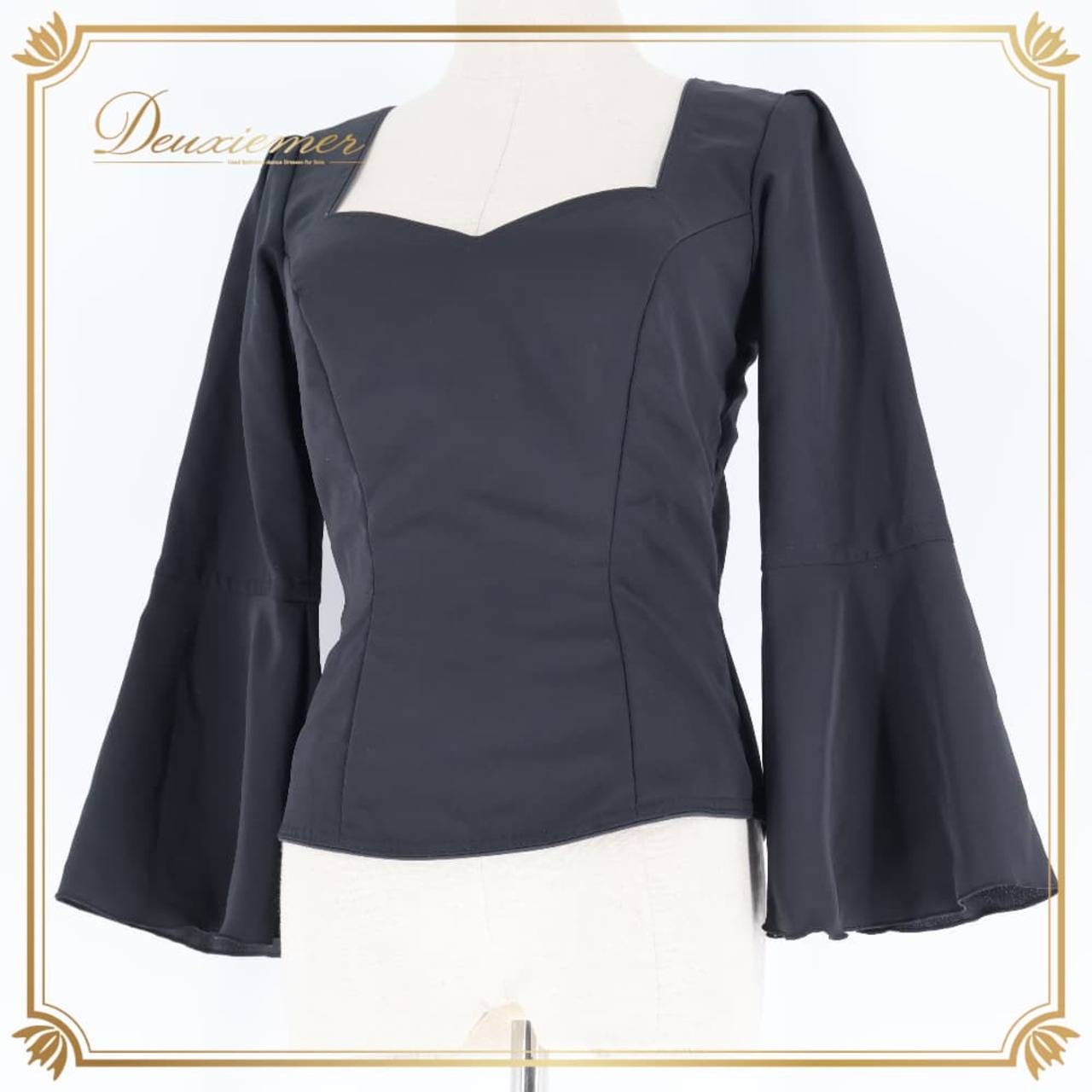 フラメンコ 衣装 エルモサイベリア HERMOSAIBERIA トップス ブラウス ブラック系 黒 無地 ダンス パーティ 発表会 シンプル レディース ダンス衣装 ステージ衣装 フォーマル エレガント ステージ用