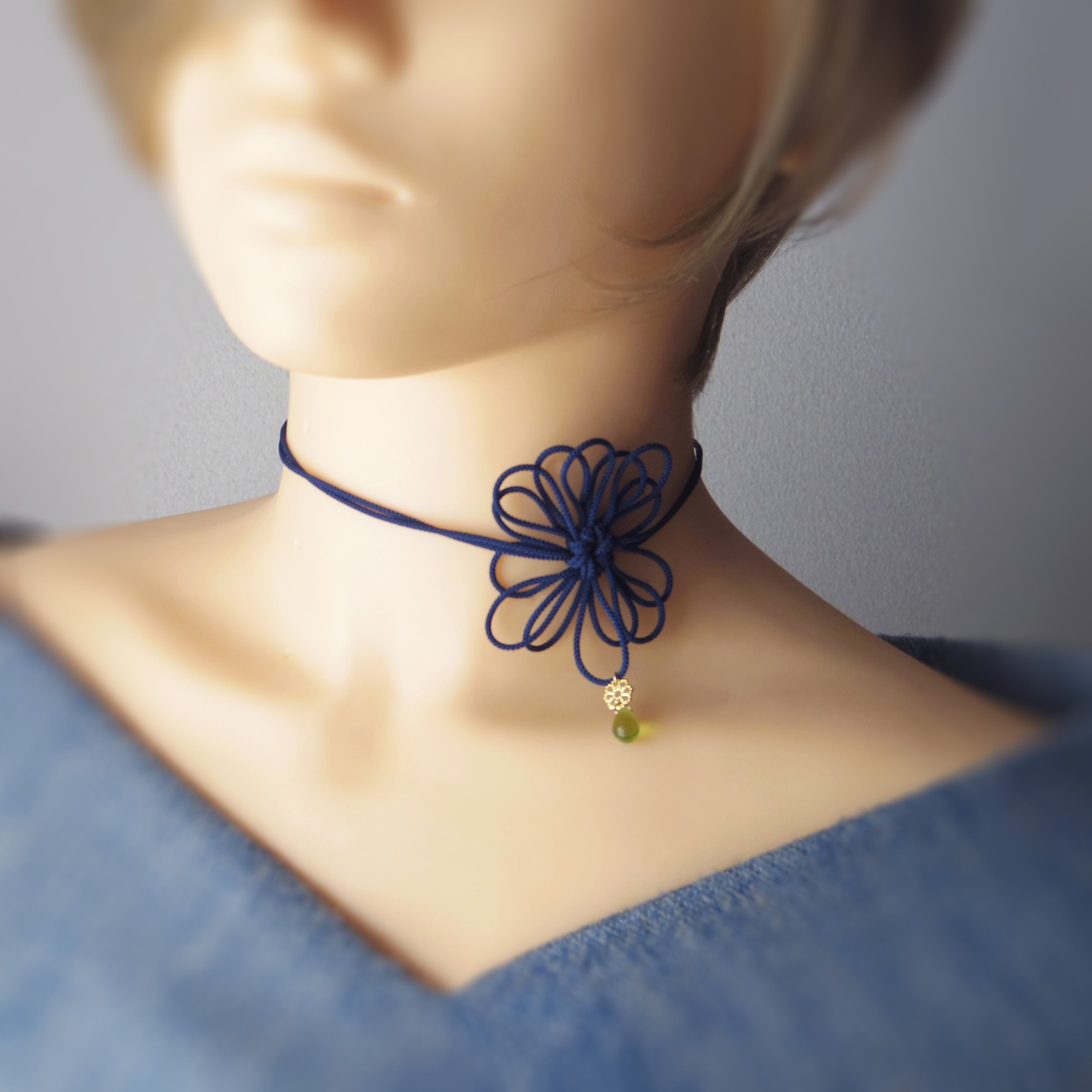 チョーカー「その緑、かの青」 | nuta design