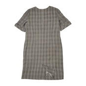 Leilian レリアン チェック柄 半袖 ワンピース サイズ 13+ (XL~位) /レディース/日本製