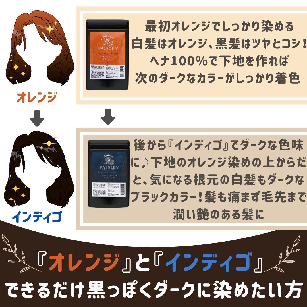組み合わせ自由よりどり2点 | ペイズリーヘナ【AAAランク高品質ヘナ