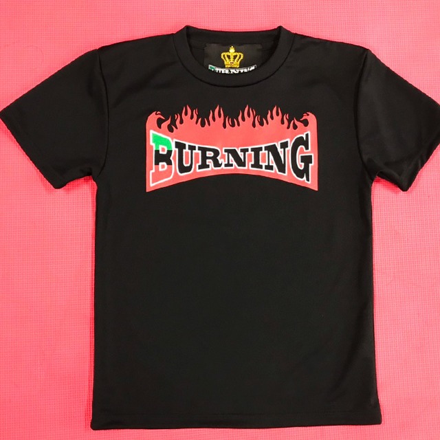 キッズ 炎BURNING Tシャツ ブラック