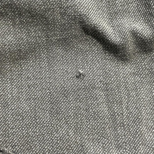 50s MANLTH 刺繍タグ ごま塩 ブラックシャンブレー アトリエコート 詳細写真13