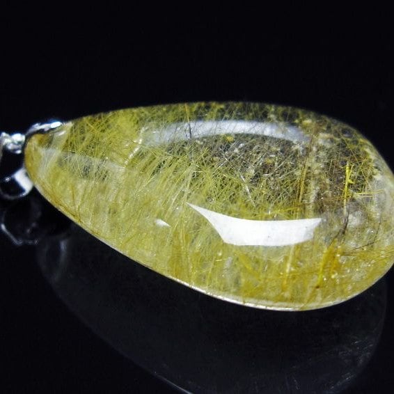 ルチルクォーツ ペンダント 一点物 メール便可 [M便 1/20] 112-13002