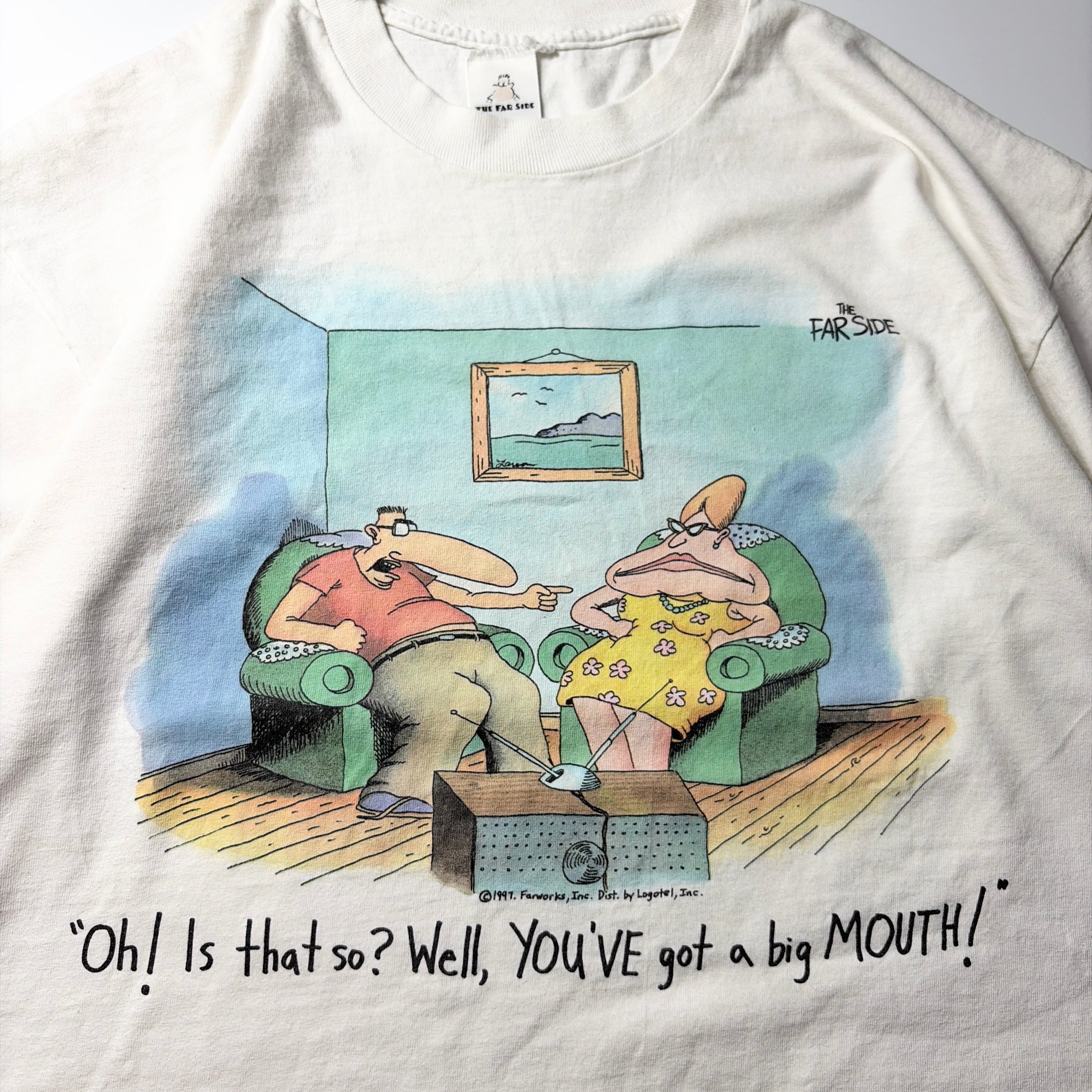 90s The Far Side Big Mouth Tee