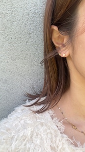 ジルコンスタッドハートピアス