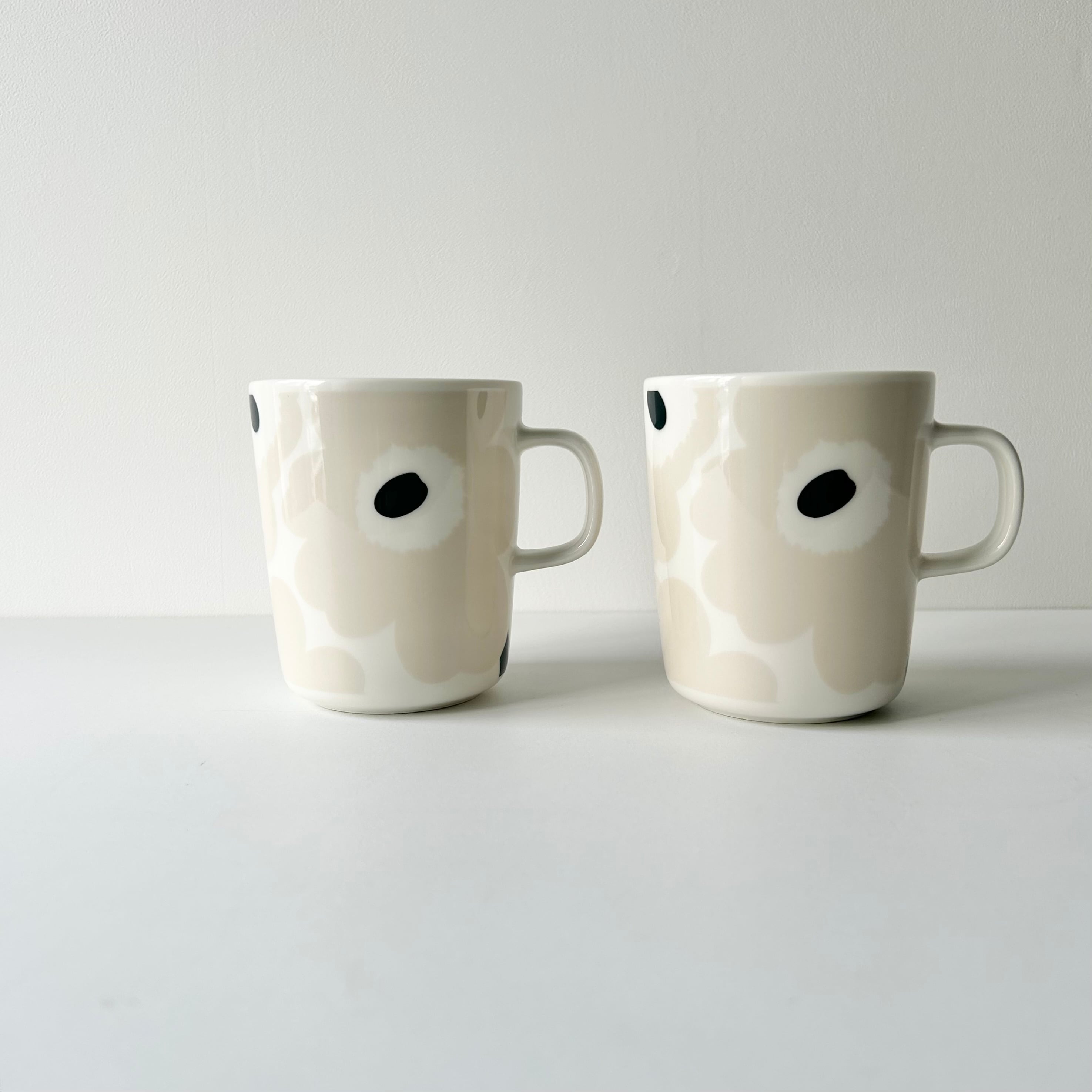 日本限定】Unikkoペアマグカップ 250ml ライトベージュ marimekko