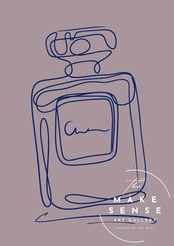 EAU DE PARFUM N°1｜香りの余韻を線で描くミニマルパフュームアート｜上質で洗練された空間をつくる一枚｜A3ポスター