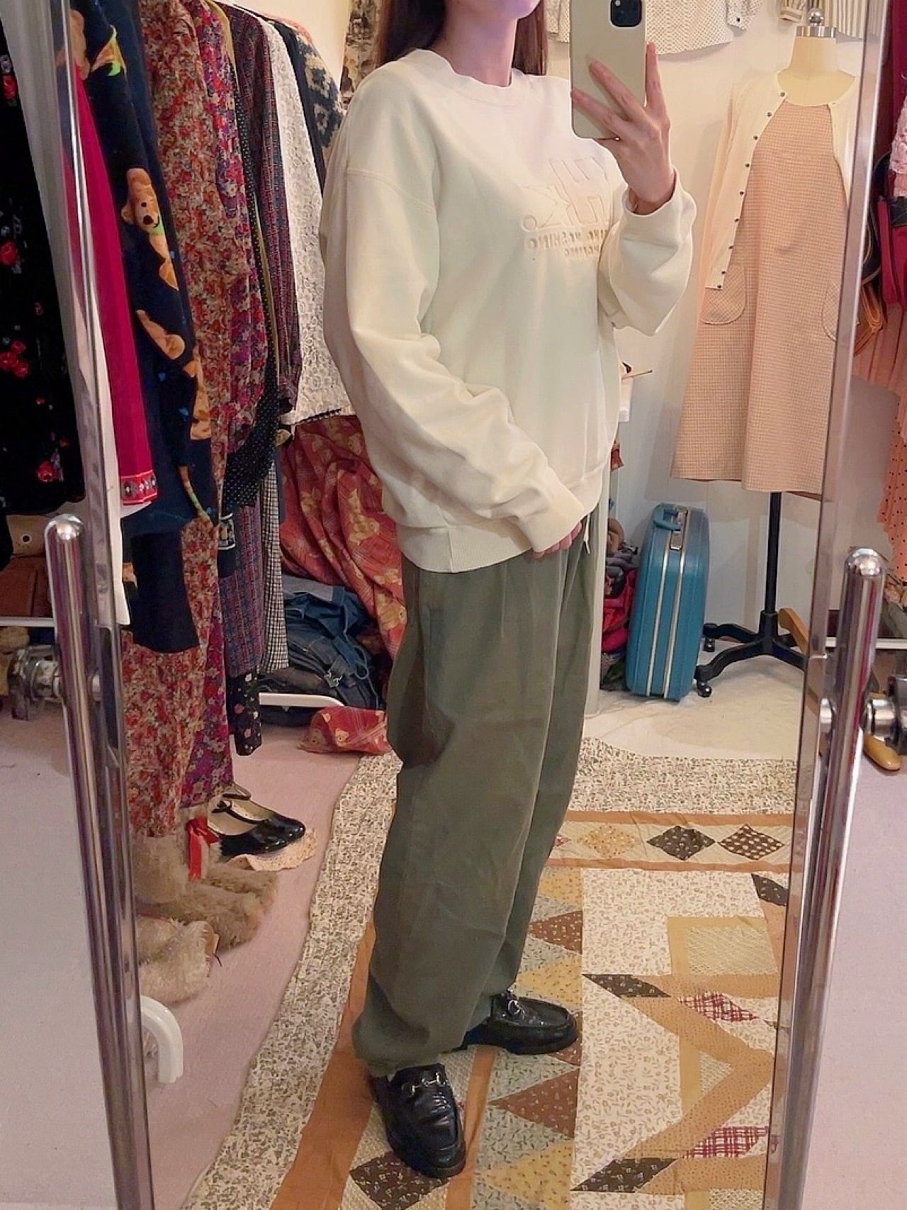 KOSHINO HIROKO / ivory cotton sweat