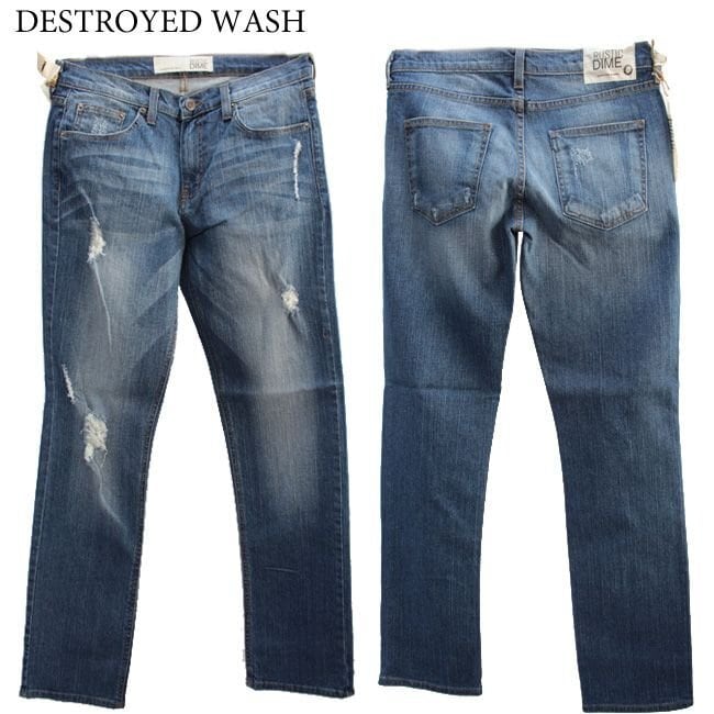 RUSTIC DIME メンズビッグサイズ テーパードデニム ジーンズ w40