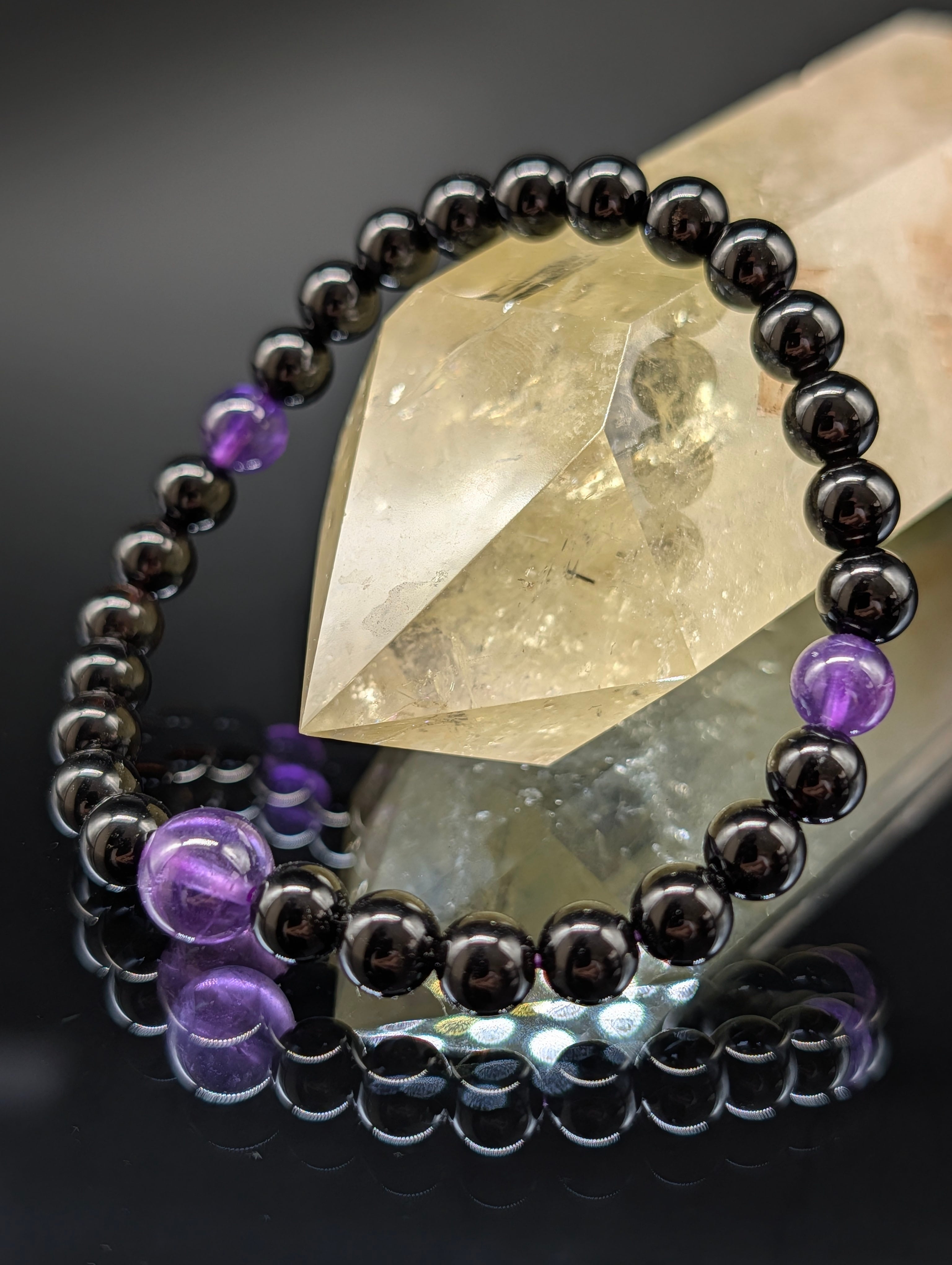 一点物・最強金運・上質】ルチルクォーツ 8.5mm No．7 ブレスレット