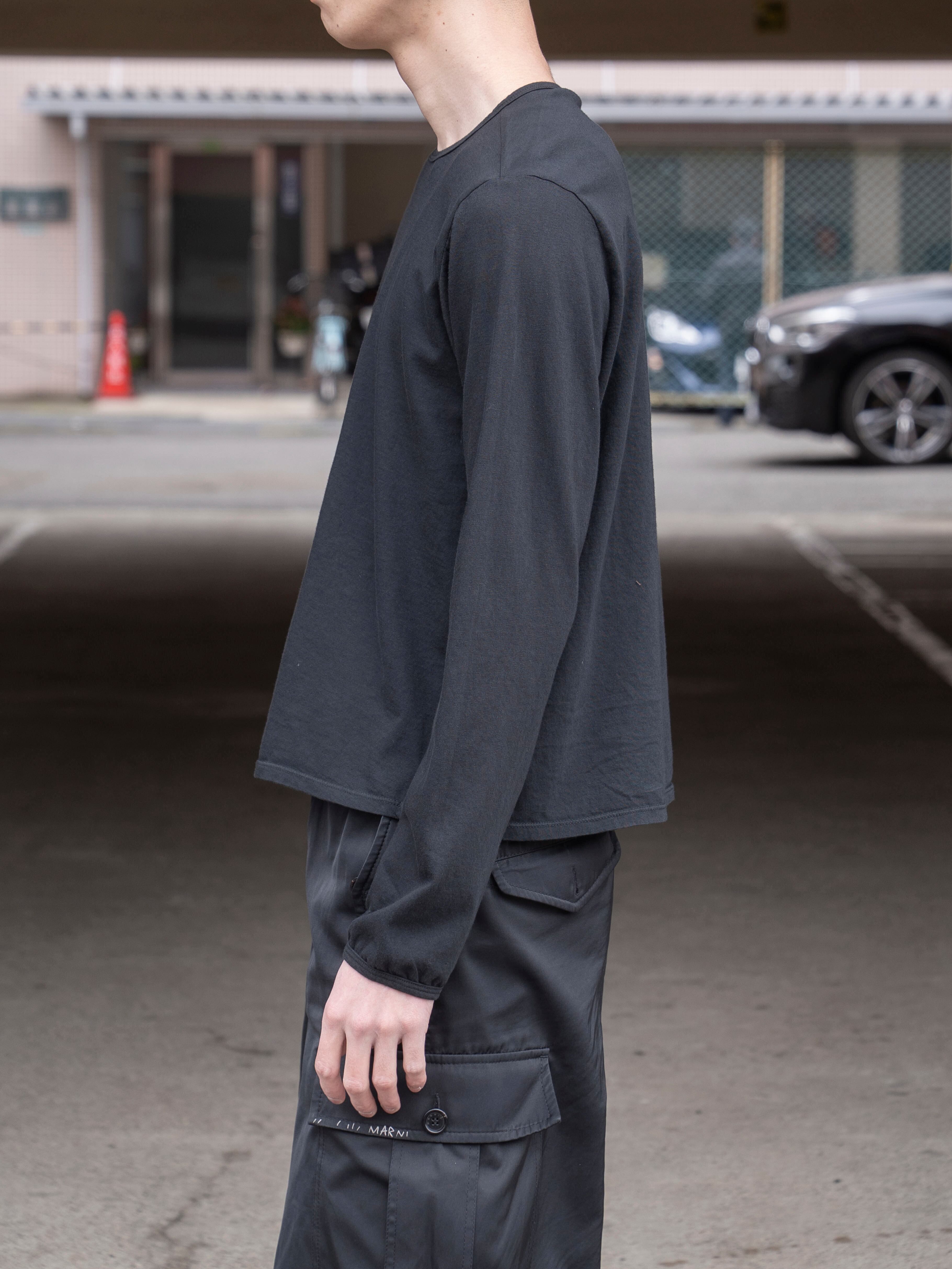 GABRIELA COLL GARMENTS ORGANIC COTTON LONG SLEEVE T-SHIRT BLACK S7