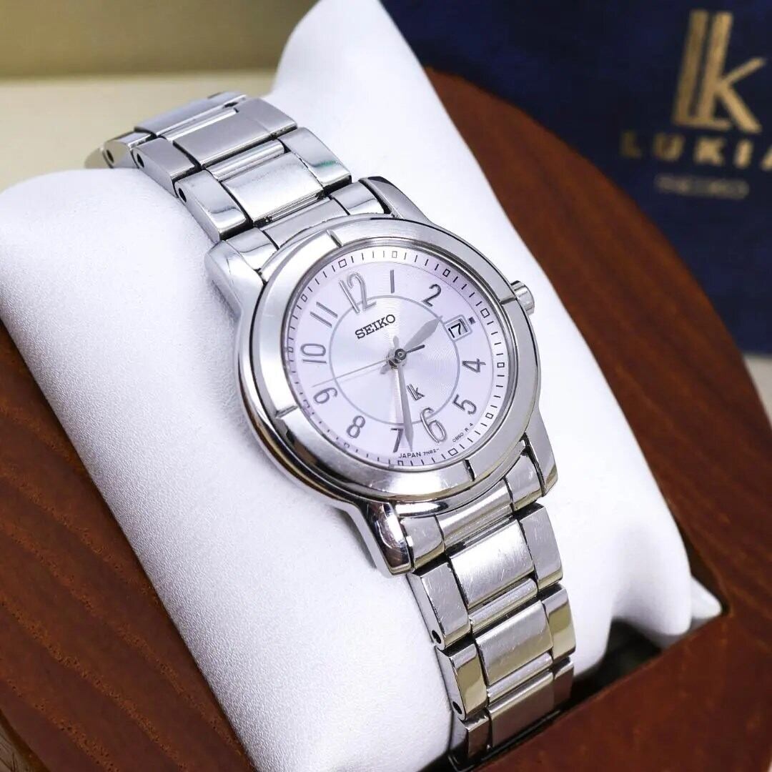 ◇稼働 SEIKO Lukia 腕時計 デイト ステンレス 新品電池 q | Like a 