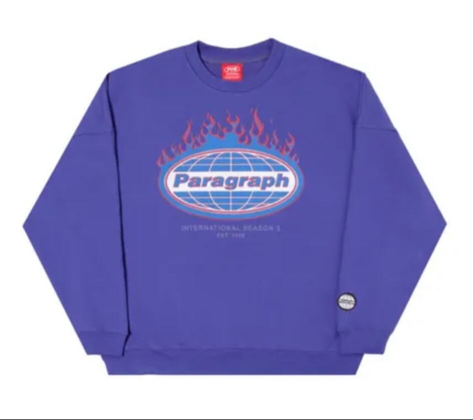 新品 PARAGRAPH パラグラフ ファイヤー スウェット パーカー 裏毛｜メンズ 