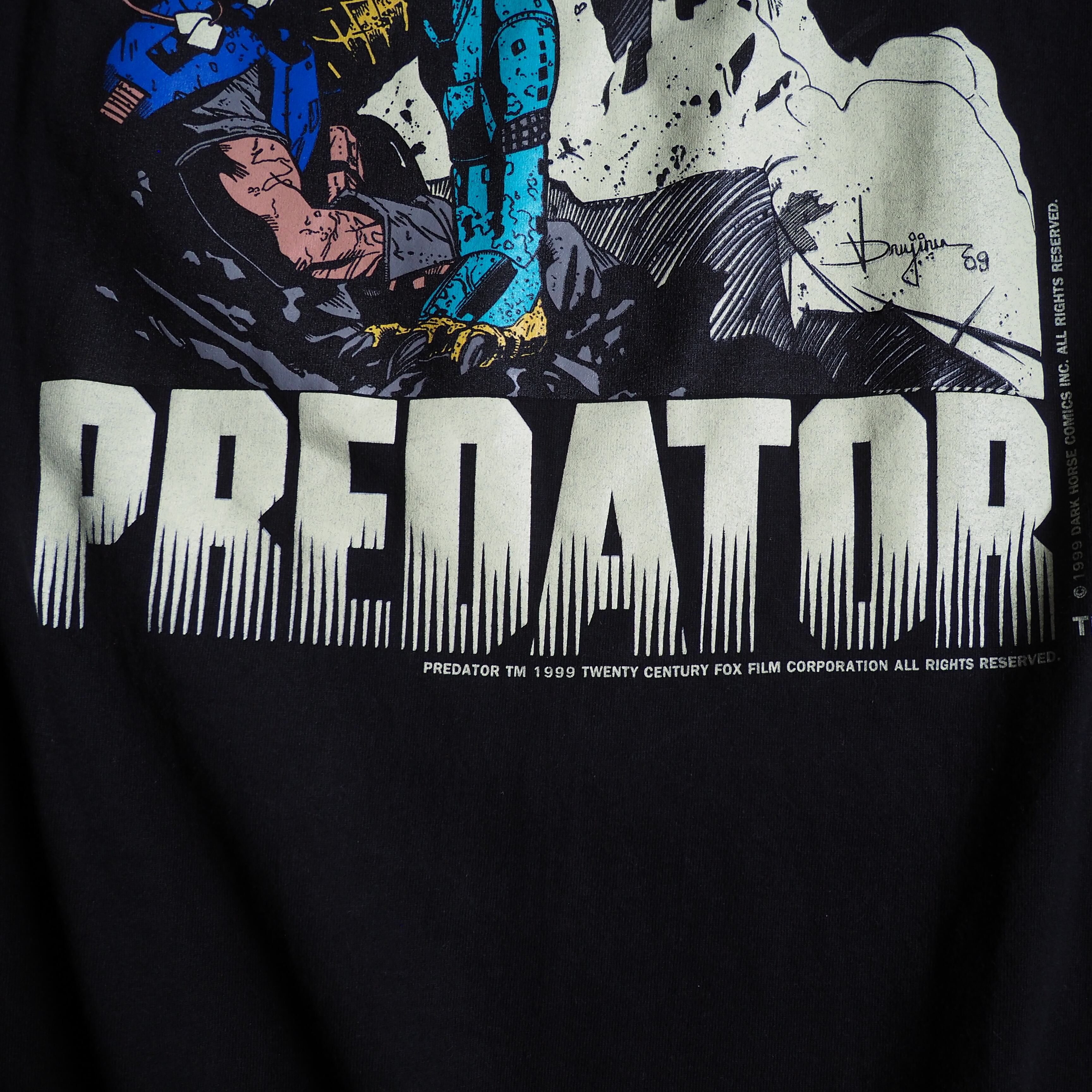 1999s " Special - PREDATOR " Movie printed vintage loose Tee