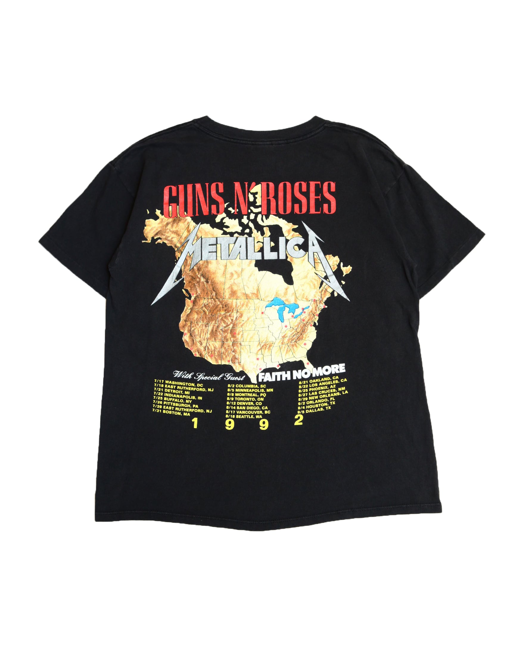 90s Metallica × Guns N' Roses T-Shirt | VOSTOK