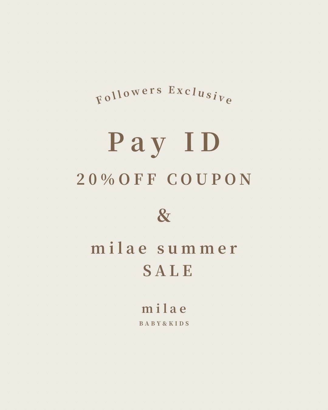 【7/21〜】SUMMER SALE & 【7/24〜】Pay ID20%OFFクーポン