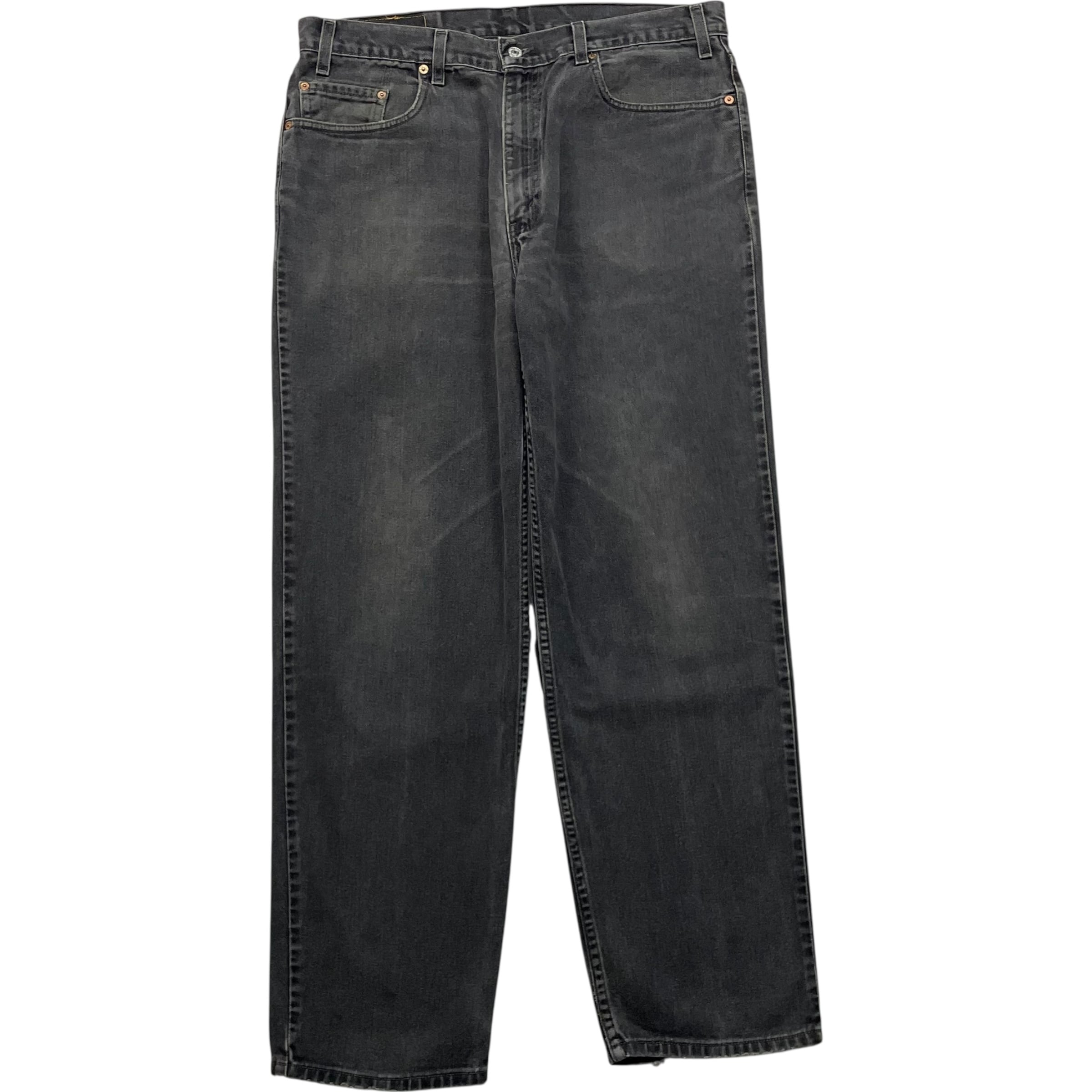 《実寸 W37L31》 Levi's リーバイス 550 ブラックデニム 色落ち no.8660