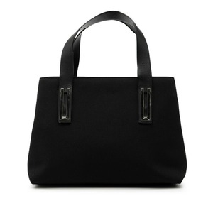 サルヴァトーレフェラガモ ハンドバッグ トートバッグ AQ-21 9650 ブラック ナイロン レザー レディース Salvatore Ferragamo 【中古】