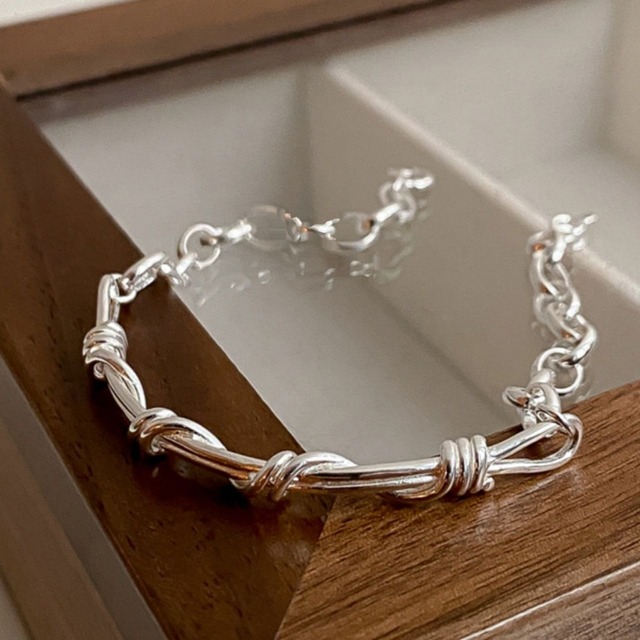 リンクチェーンミニマルパーツブレスレット   R00468