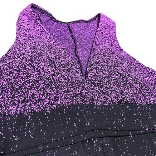 Keylla ブラジリアンレギンスセット グラデーション 紫&ブラック(ブラトップV字型)