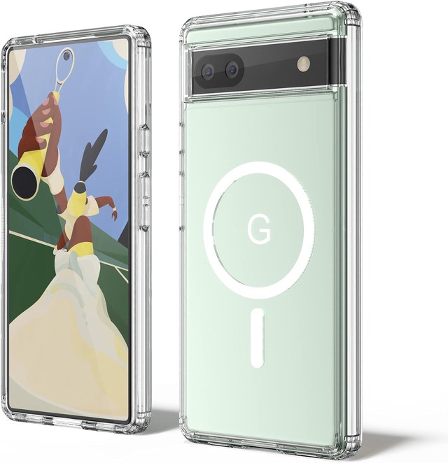 【Newnugds】Google Pixel6A ケース【MagSafe対応】Pixel6A スマホケース 透明 黄ばみなし 薄型 軽量 マグネット搭載 グーグル ピクセル6A カバー 米軍MIL規格 全面保護 耐衝撃 レンズ保護 指紋防止 マグセーフ対応 Google Pixel6A 6.1インチ クリア