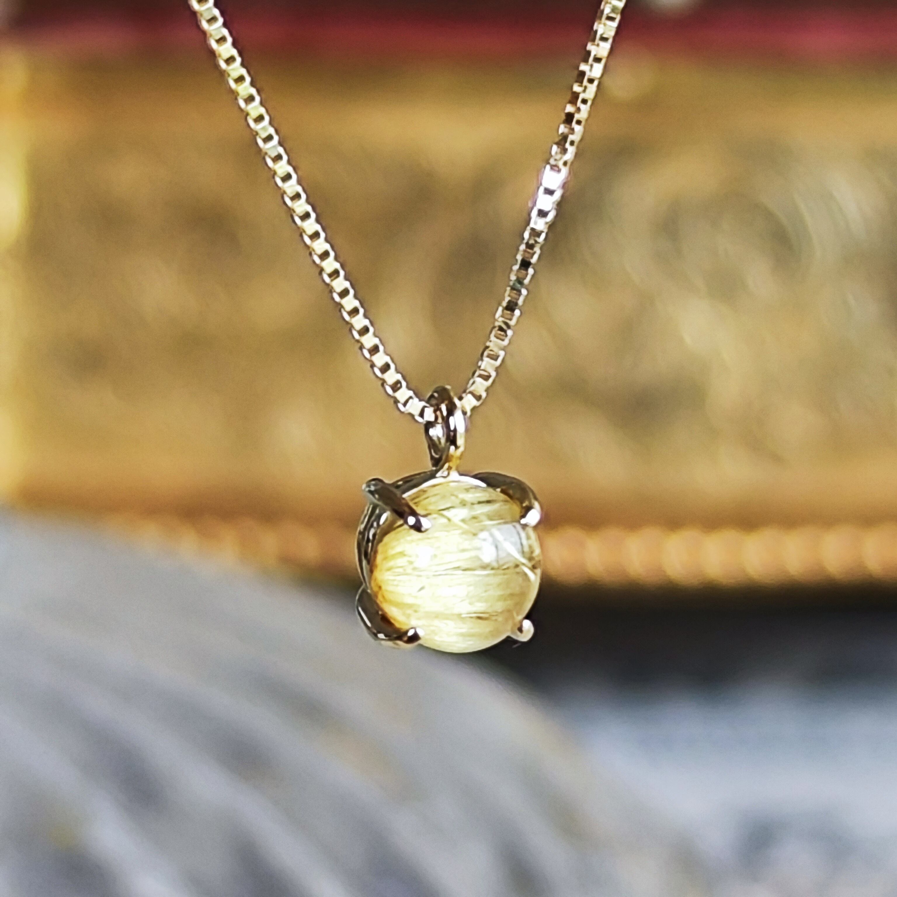 天然ルチルクォーツキャッツアイ 鑑別書付き | Mico宝飾店