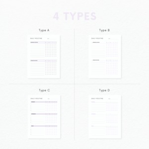 デイリールーティン┊︎6色&4種類セット┊︎ハビットトラッカー┊︎習慣化