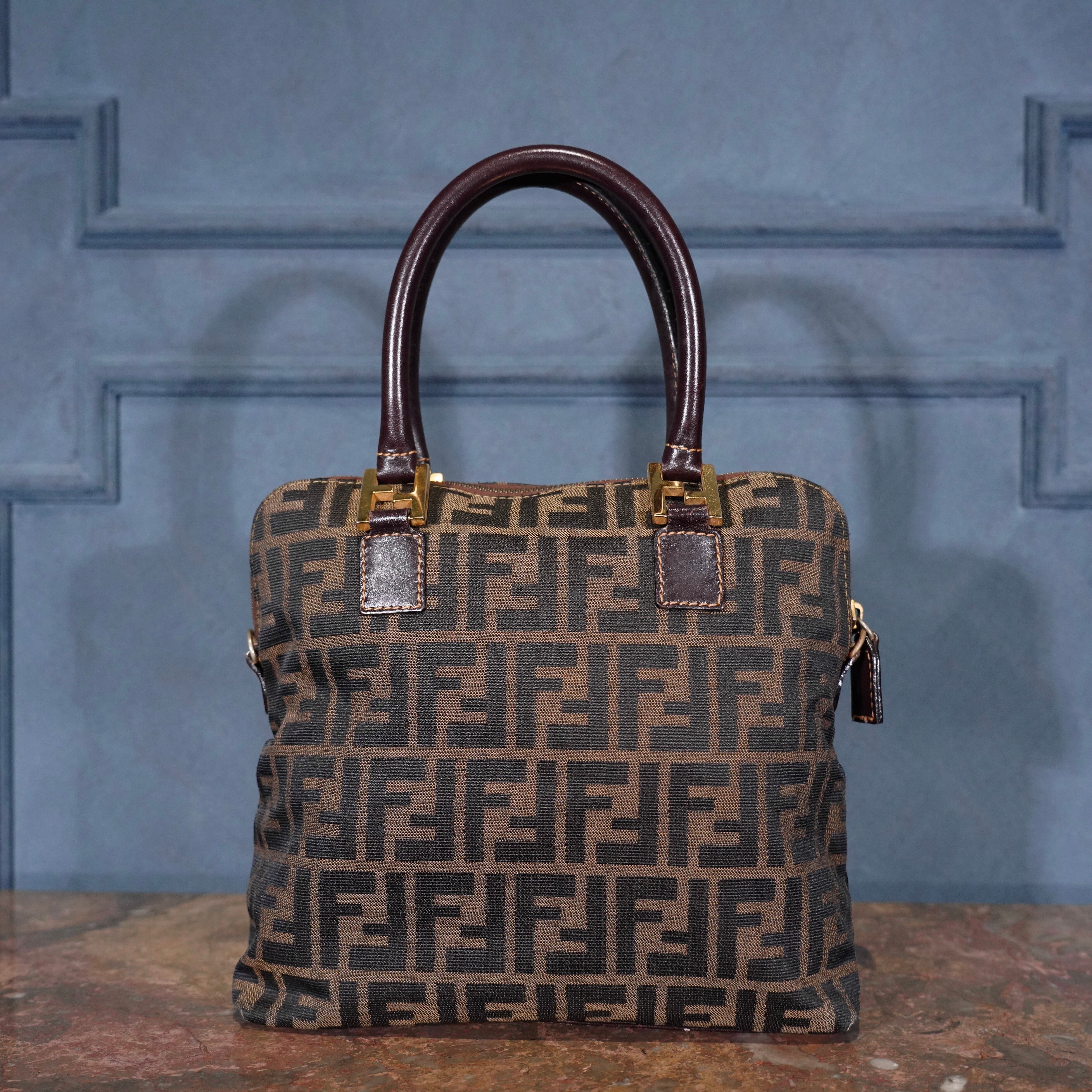 FENDI ZUCCA PATTERNED HAND BAG/フェンディズッカ柄ハンドバッグ