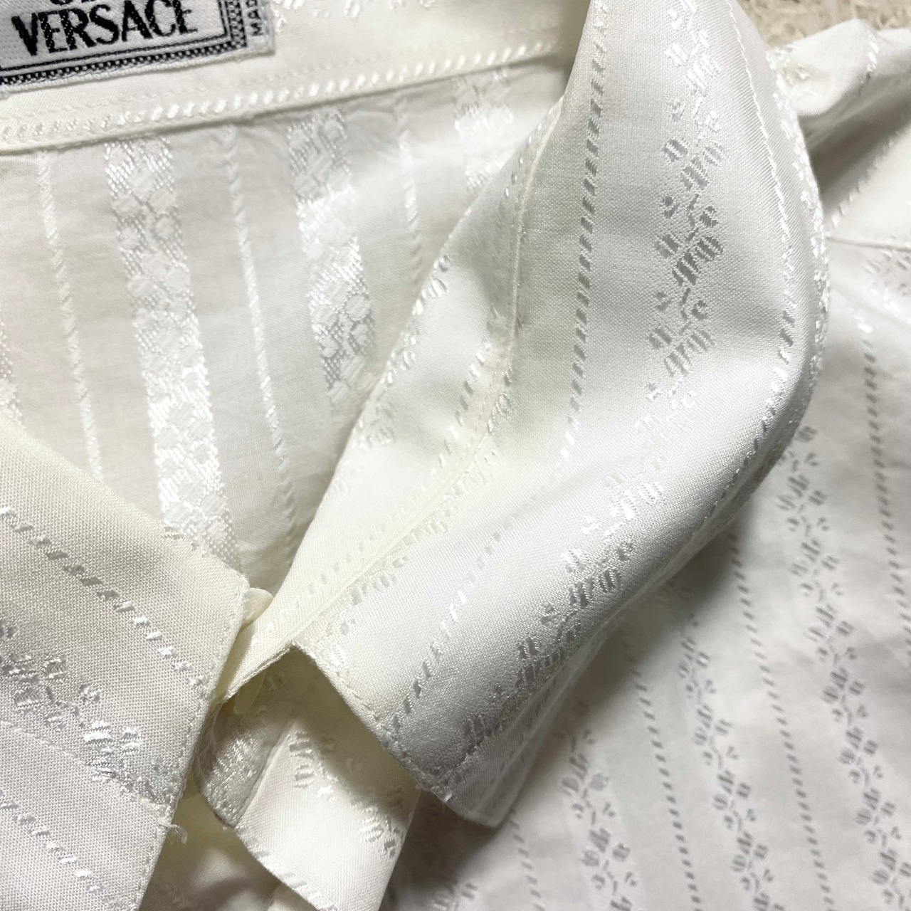 vintage GIANNI VERSACE botanical woven shirt