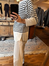 Jantzen USA Striped Cotton Knit Sweater