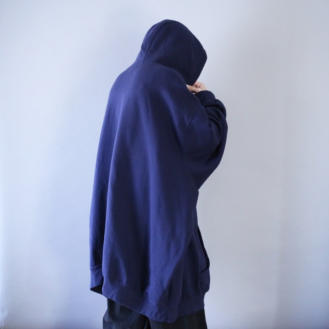 "KING SIZE" XXXXXXXXL super over silhouette zip-uo sweat parka