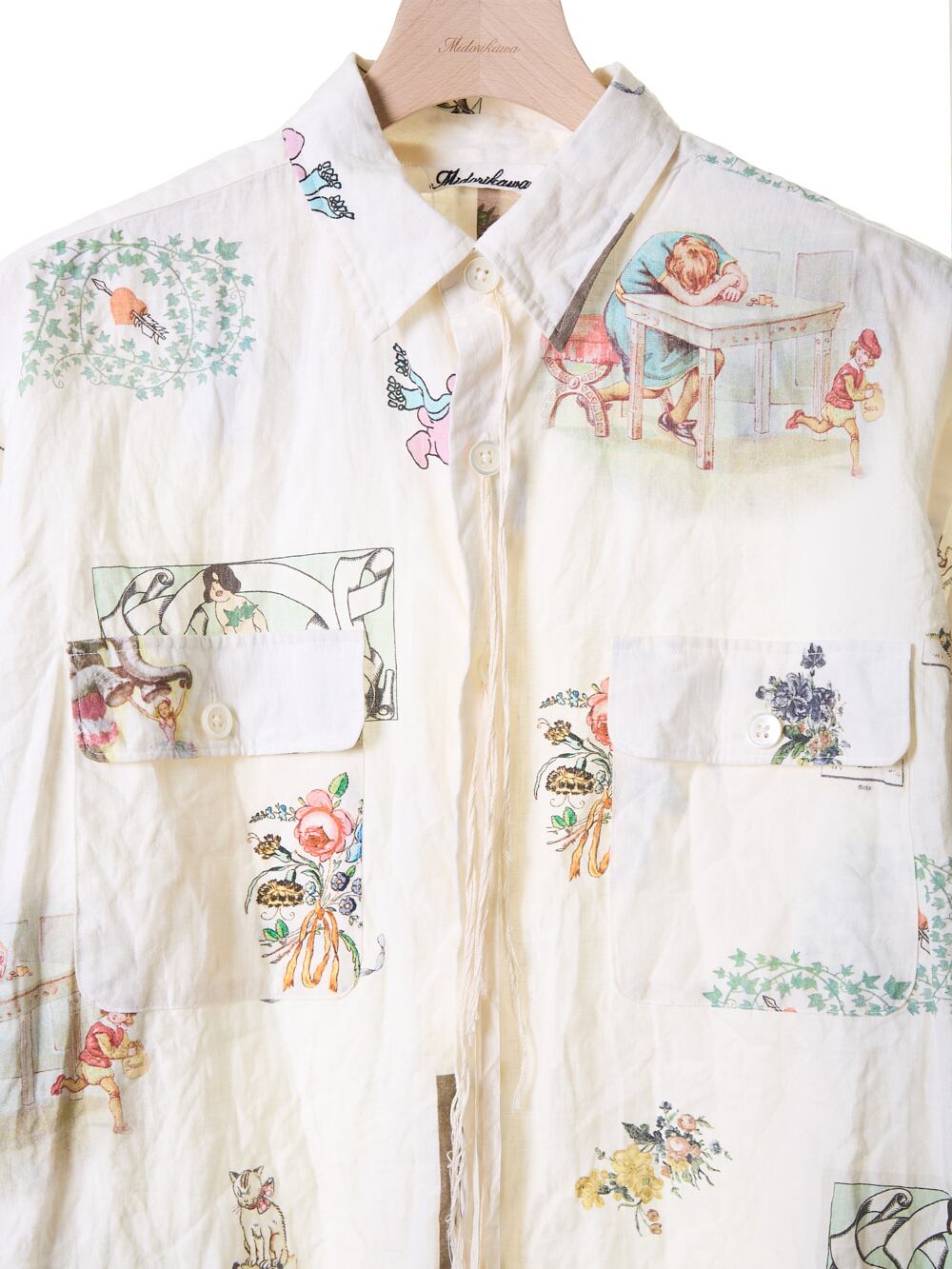 25SS】Midorikawa LINEN BASIC SHIRT(DREAM) MID25SS-SH004B | IAAAM