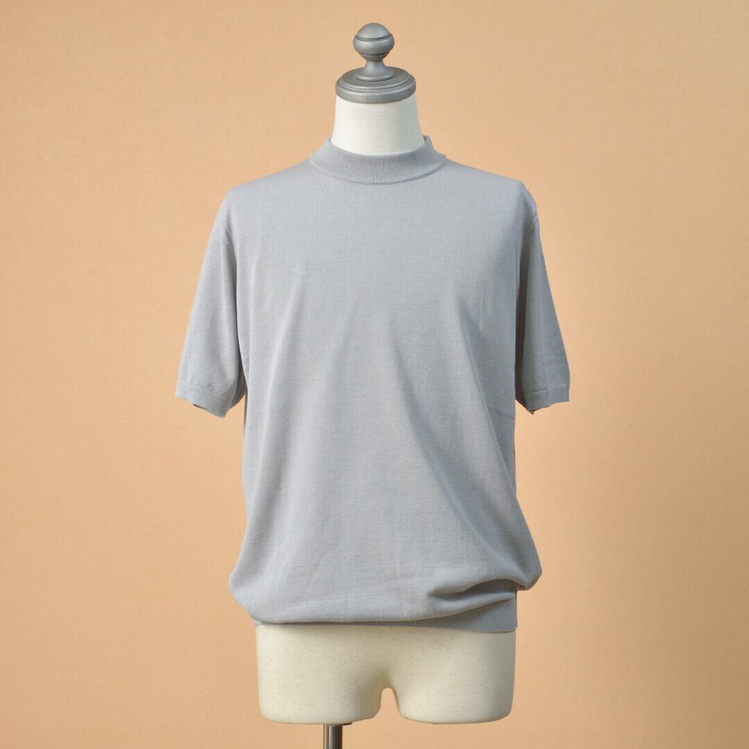 mooncastle ムーンキャッスル アイスコットン半袖モックネック