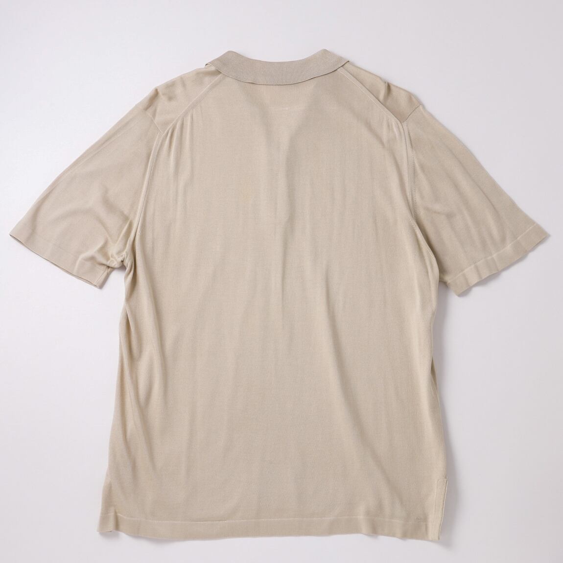 極美品】Hermes silk Knit polo half zip made in Italy size L beige