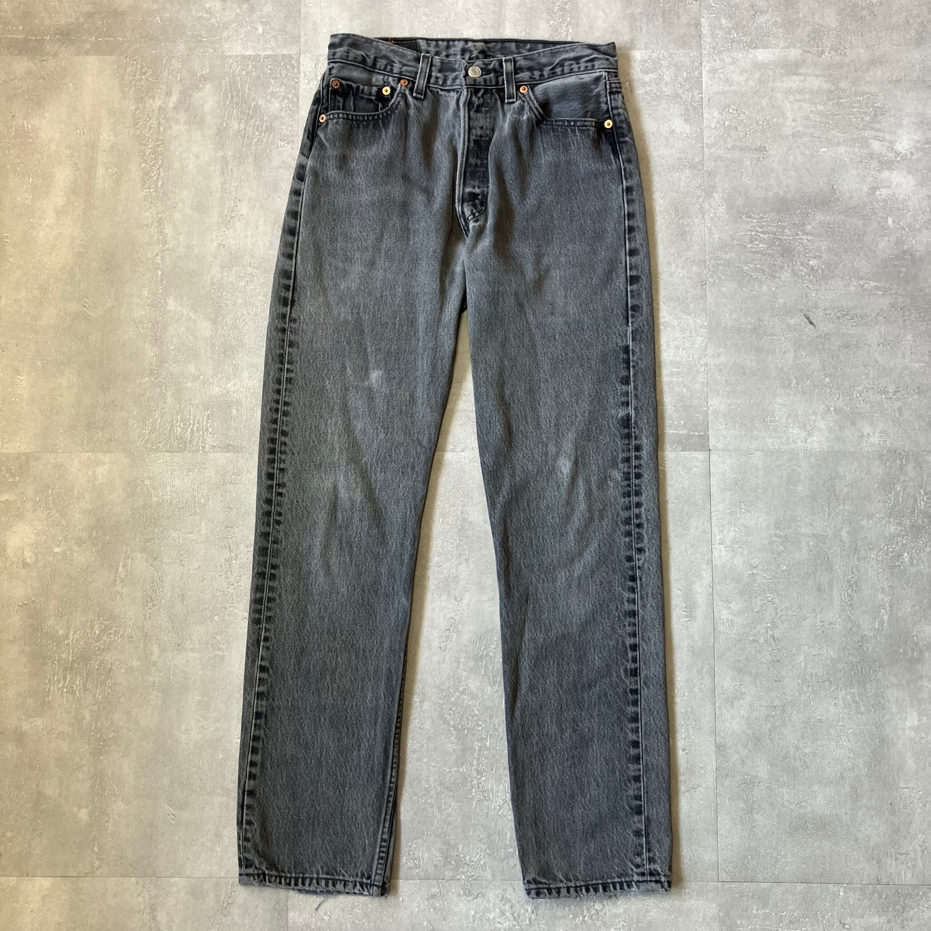 《実寸w28l30》Levi's リーバイス 501 90s usa製 ブラックデニム No.3425