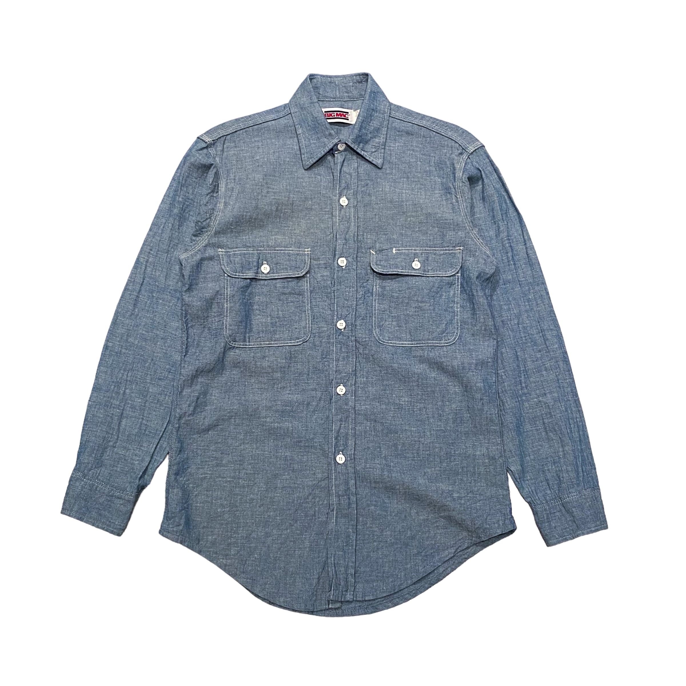 80's USA製 BIGMAC JC Penney Chambray Shirt S / ビッグマック シャンブレーシャツ JCペニー ペニーズ  長袖 古着 ヴィンテージ