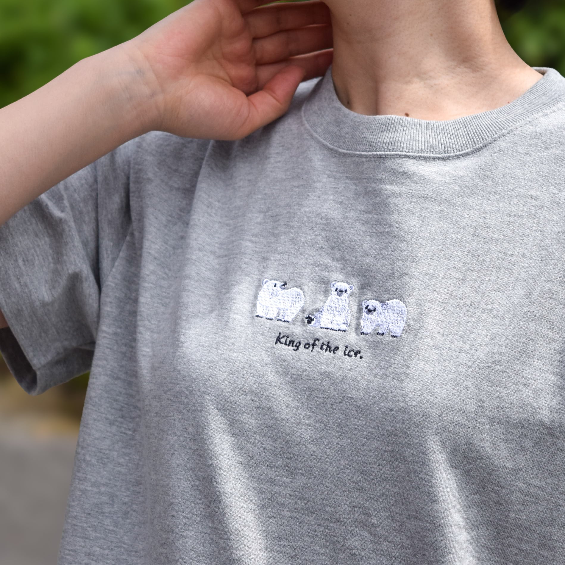 新品タグ付き　モスキーノくまさん刺繍　ポロシャツ　最終値下げ Unisex bear embroidery polo shirt 男女兼用 ユニセックスベア 熊刺繍