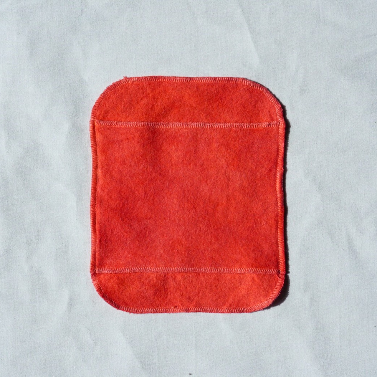 手縫い茜染め布ナプキン 小
