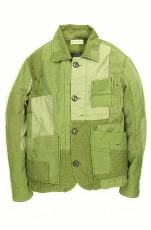 Used Patchwork Jacket_ARMY