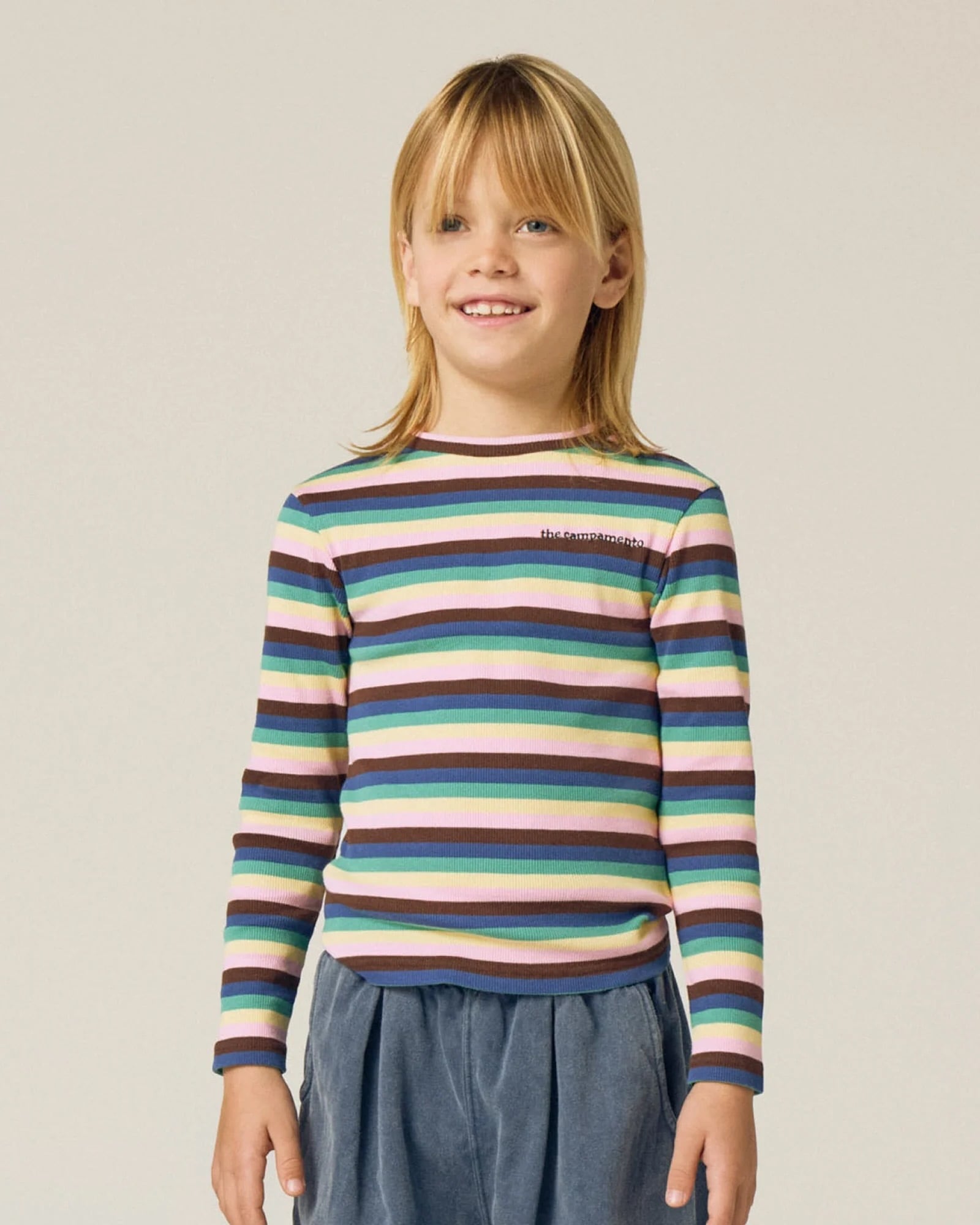 【 The Campament 26AW 】 Multicolor Stripes Tshirt