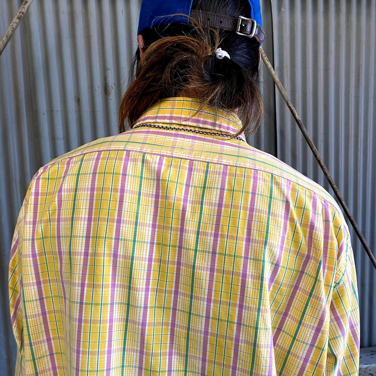 POLO by RALPH LAUREN ラルフローレン 長袖 チェックシャツ メンズXL