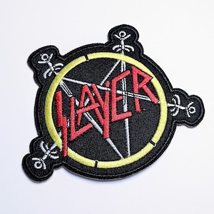 送料無料! ★刺繍アイロンワッペン★【 SLAYER ( スレイヤー )】 〚アメリカン雑貨 アメトイ〛