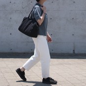 帆布のボストンバッグM ブラック