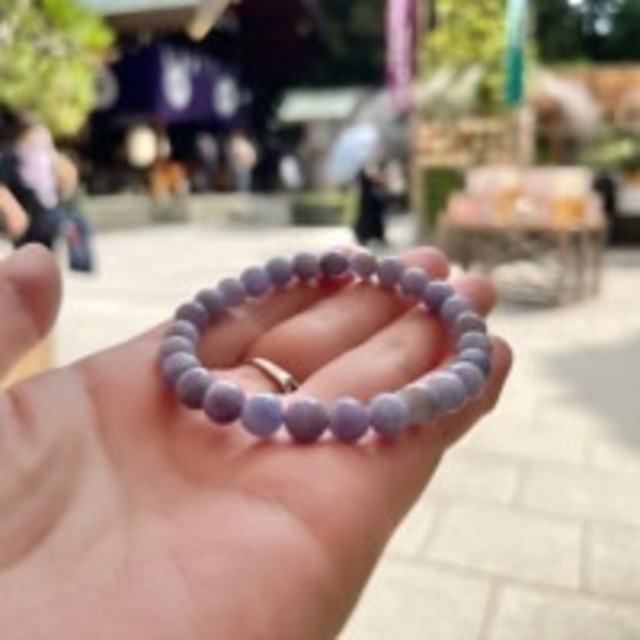 【超レア】【高品質】パキスタン産　ハックマナイト　7ｍｍ　ブレスレット（要サイズ確認）　6029