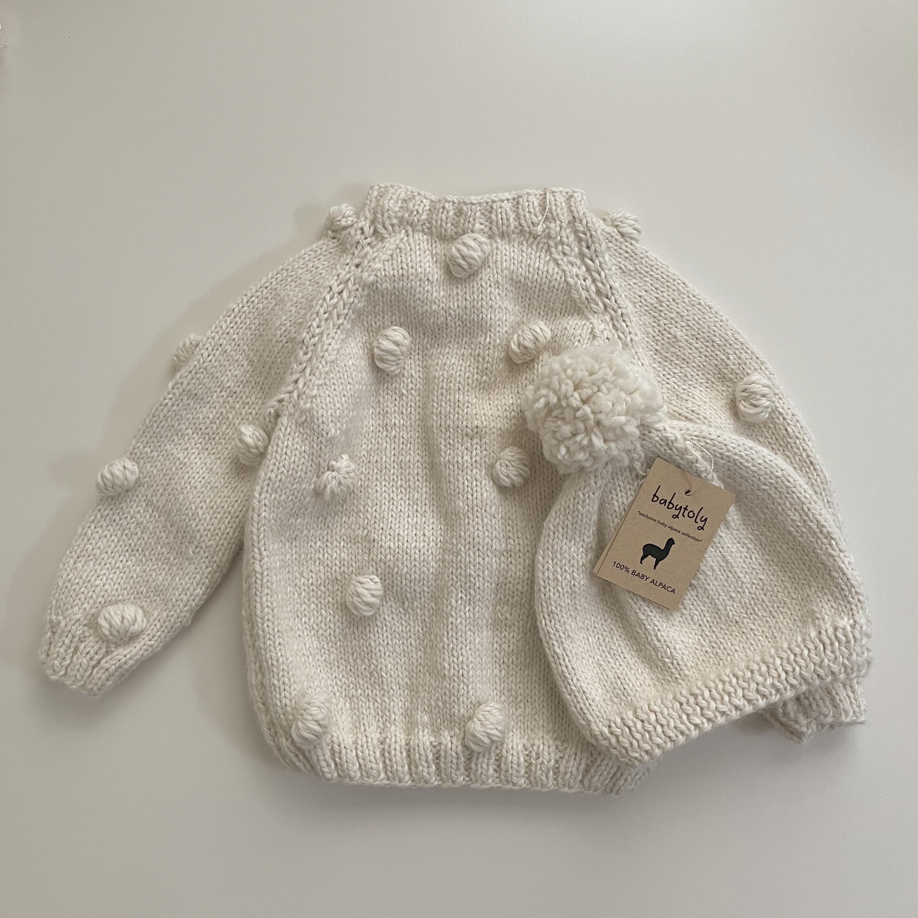 babytoly / Baby Alpaca Popcorn Sweater 1-3y | kototo