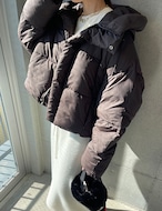 【新作５％OFF・3日間】Volume-Hoodie Padding Jumper_4colors