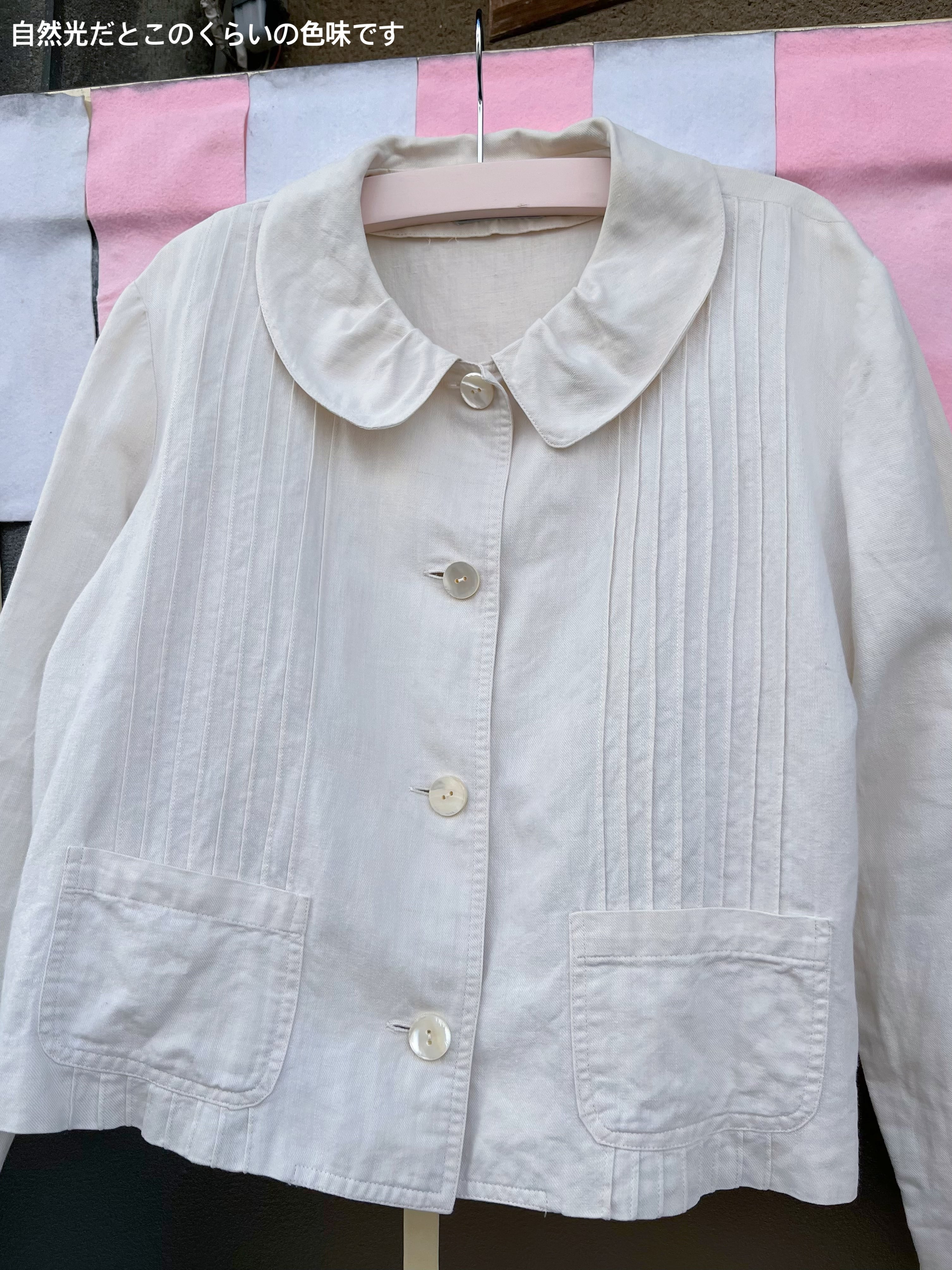 NOUGAT SUGAR / off white cotton jacket
