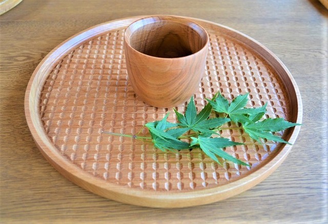 プレゼントにも・温もりが伝わる湯呑み　wooden yunomi　0017　山桜