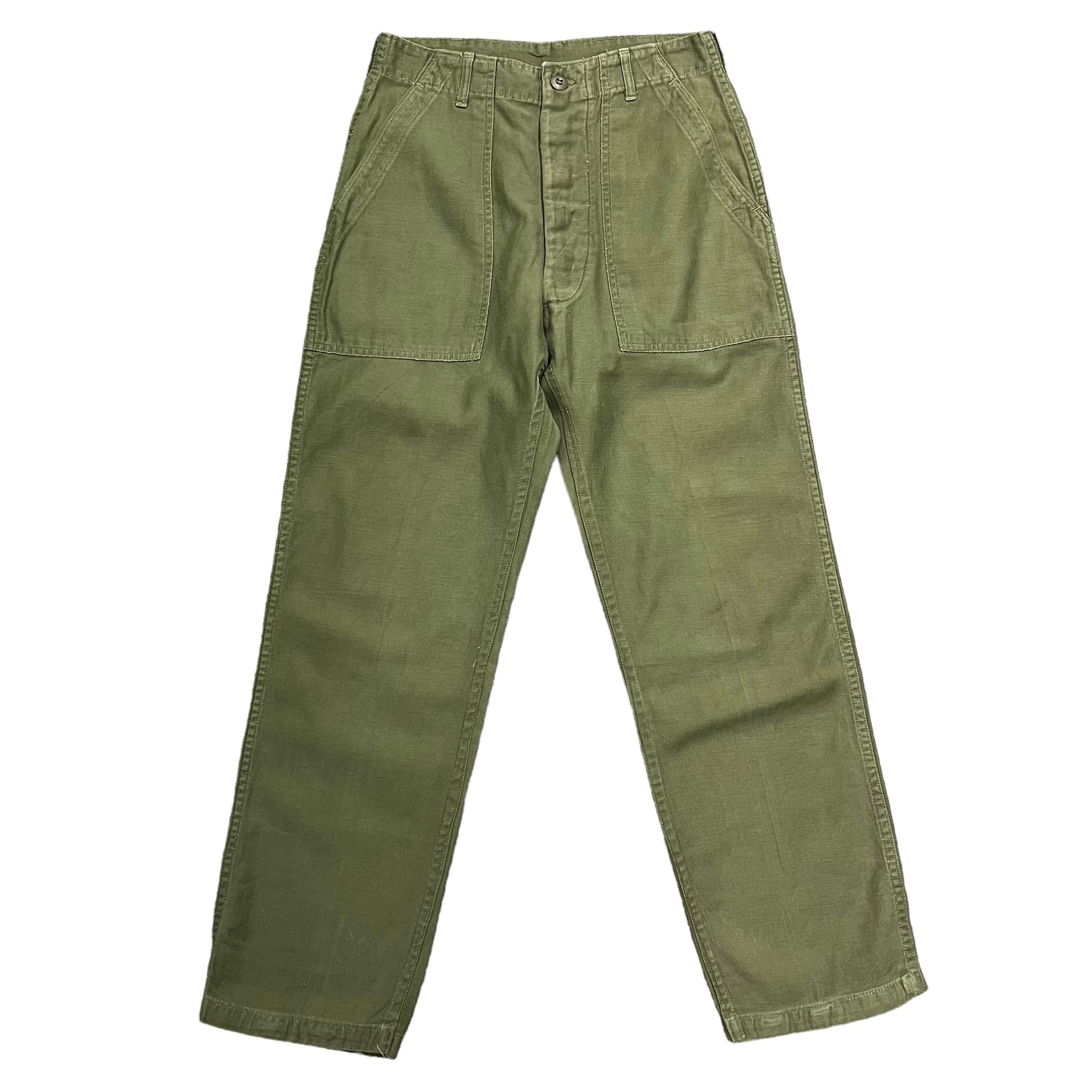 1967年会計 実物 US.ARMY　OG107ベイカーパンツ コットンサテン 1967年会計 実物 US.ARMY OG107ベイカーパンツ コットンサテン Vintage