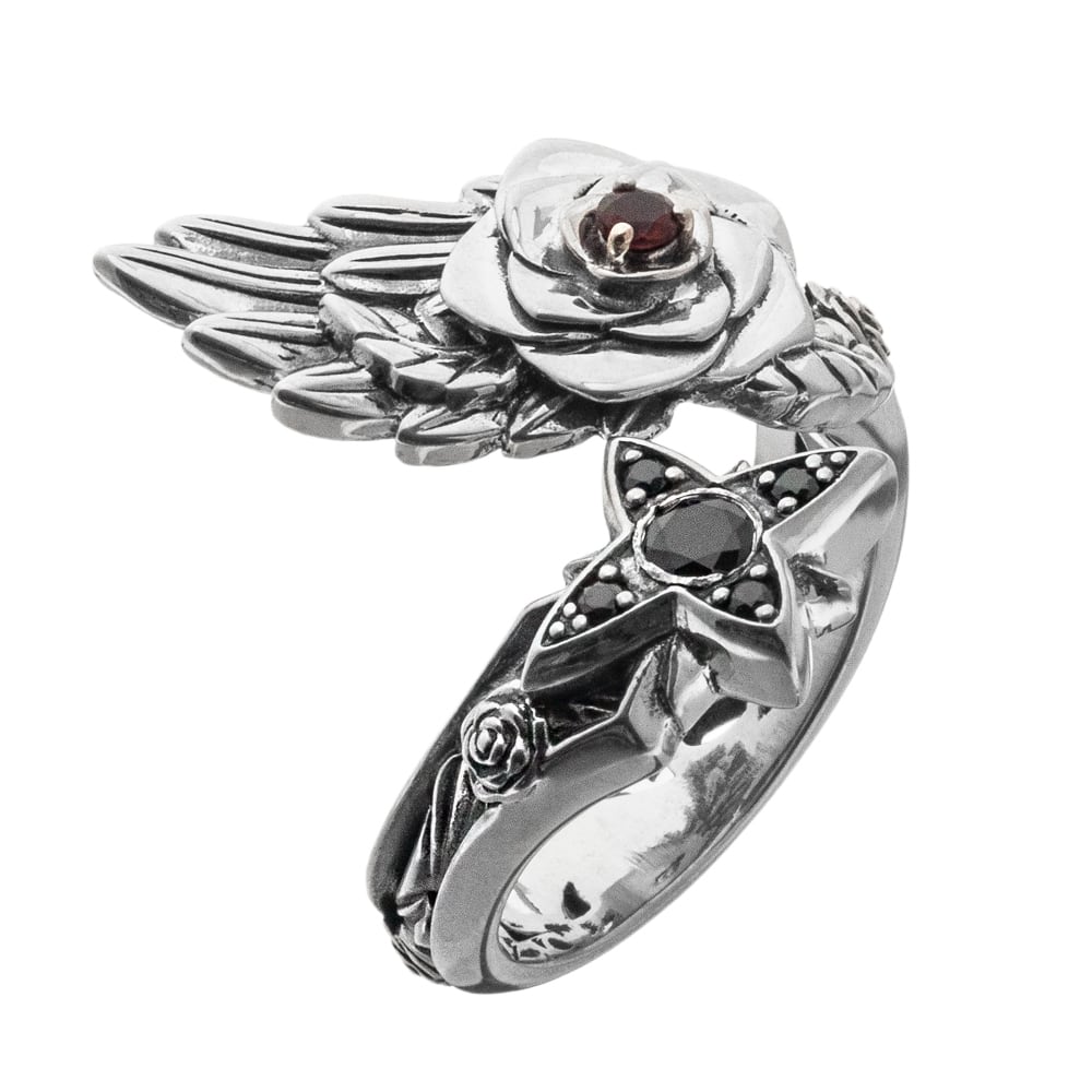 薔薇リング　AKR0057　Rose ring　 シルバーアクセサリー Silver jewelry | シルバーアクセサリーブランド  アルテミスキングス ARTEMIS KINGS SILVER JEWELRY